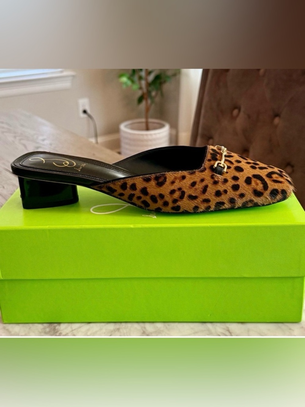 🚨🔻Sam Edelman Women’s Ollie Mule | Sz. 7.5M | Color: Granada/Tan Leopard ~NWB